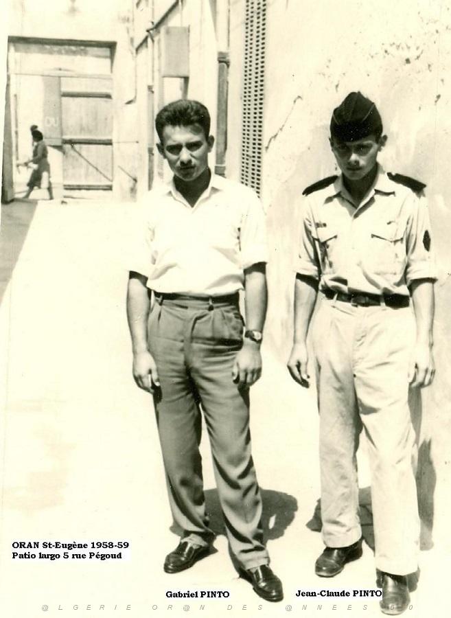 ORAN - Saint eugene  Patio largo.jpg 5 rue Pegoud - Gabriel et Jean-Claude Pinto 1958 59.jpg